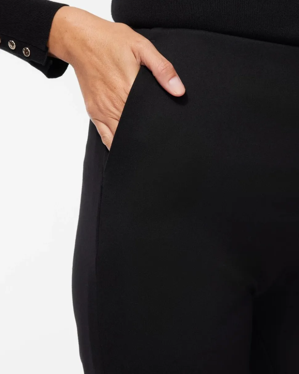 Ponte Pull-on Wide Leg Trouser Pants