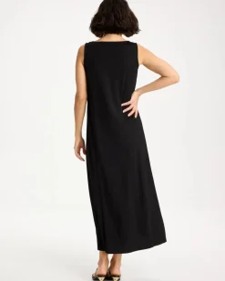 Ponte Seamed Maxi Dress