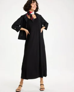 Ponte Seamed Maxi Dress