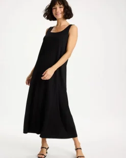 Ponte Seamed Maxi Dress