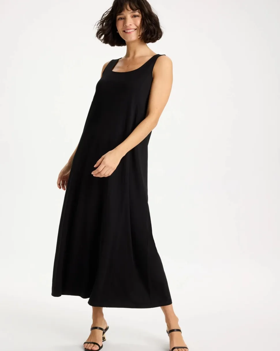 Ponte Seamed Maxi Dress