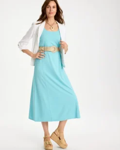 Ponte Seamed Maxi Dress