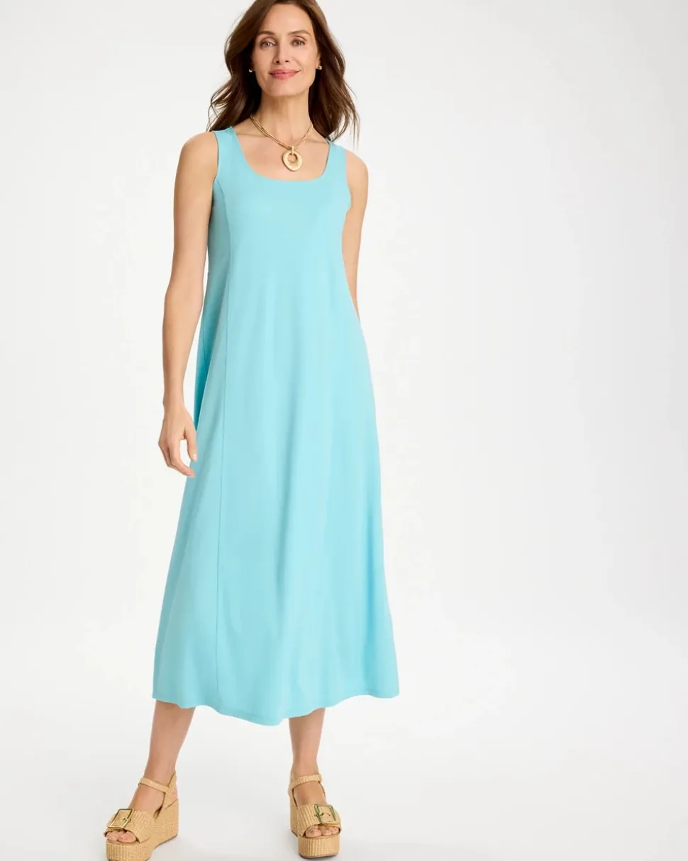 Ponte Seamed Maxi Dress