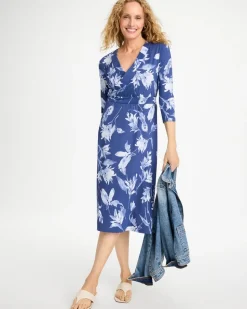 Ponte Surplice Short Dress