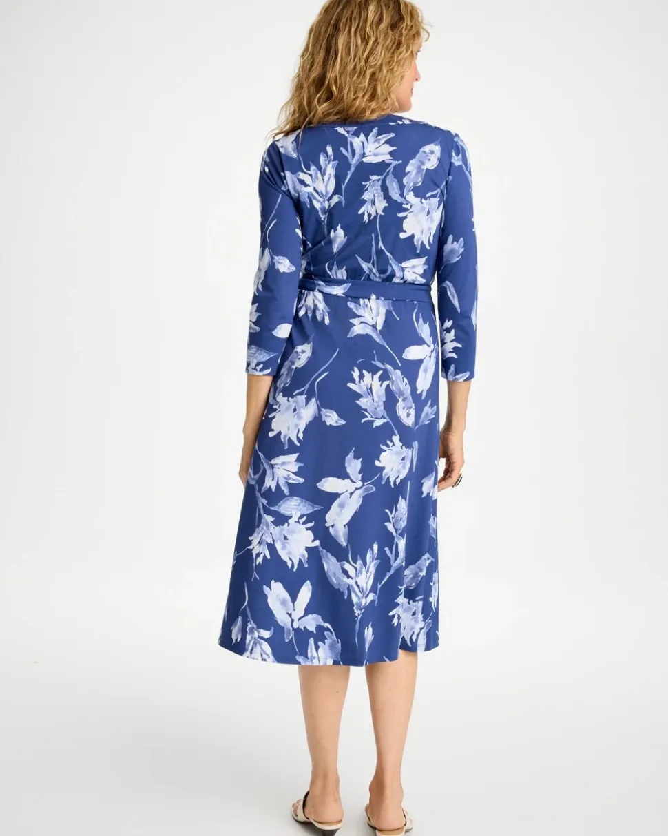 Ponte Surplice Short Dress