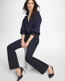 Poplin Billow Sleeve Blouse
