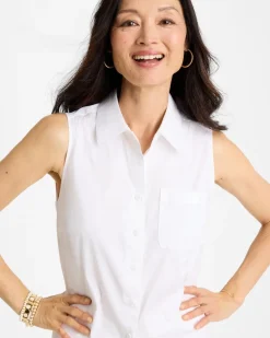 Poplin Cotton Collared Tunic