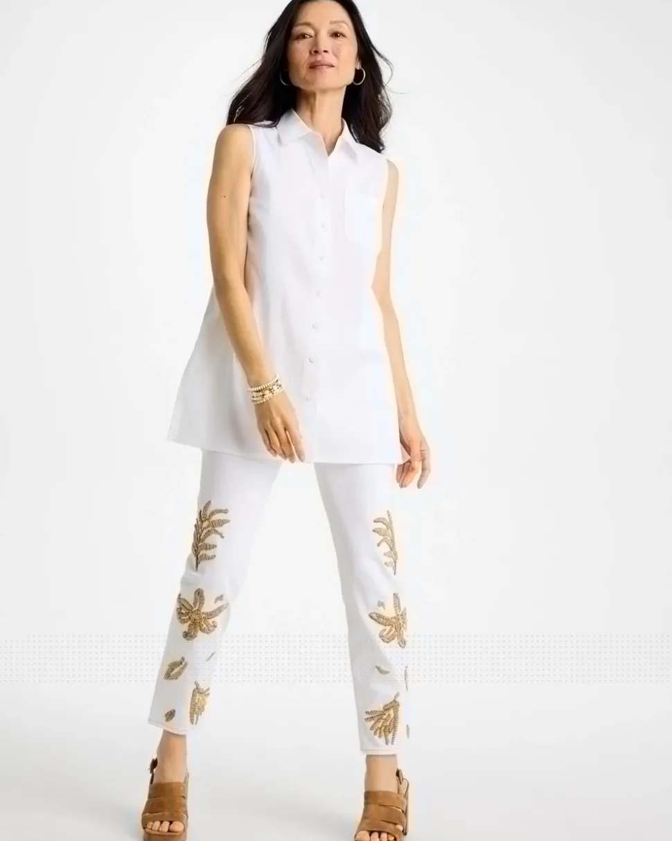 Poplin Cotton Collared Tunic