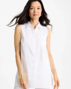 Poplin Cotton Collared Tunic