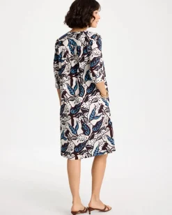 Poplin Cotton Popover Printed Dress