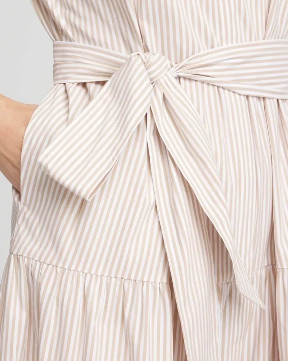 Poplin Stripe Shirt Dress