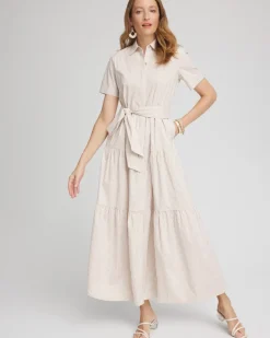Poplin Stripe Shirt Dress