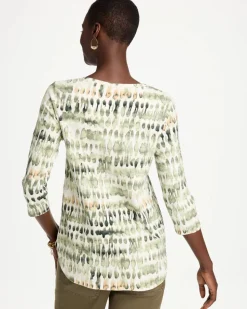 Printed Cotton Slub Tee