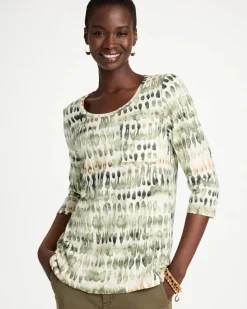 Printed Cotton Slub Tee