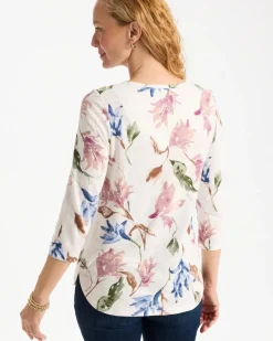 Printed Cotton Slub Tee