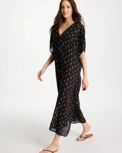 Printed Kaftan Swim Cover-Up