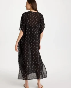 Printed Kaftan Swim Cover-Up