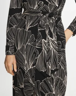 Printed Knit Shirtdress