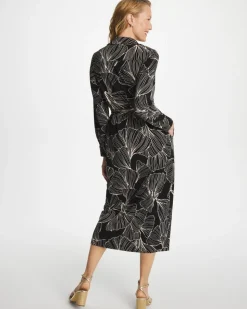 Printed Knit Shirtdress