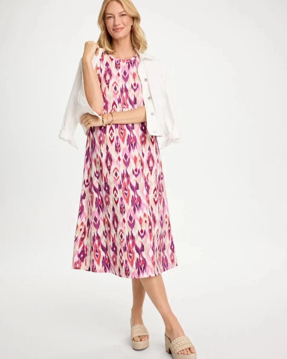 Printed Ponte Knit Tank Dress