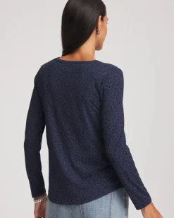 Printed Touch of Cool™ V-Neck Layering Tee