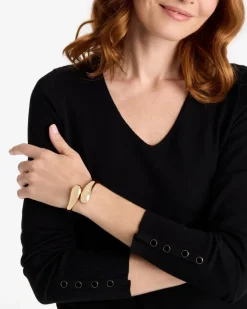 Puff Hinge Cuff Bracelet