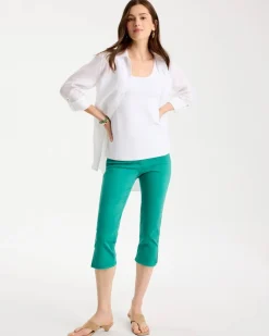 Pull-On Capri Jeans