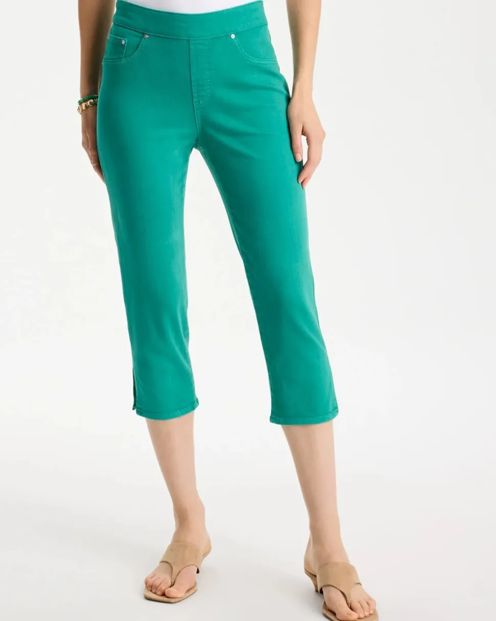 Pull-On Capri Jeans