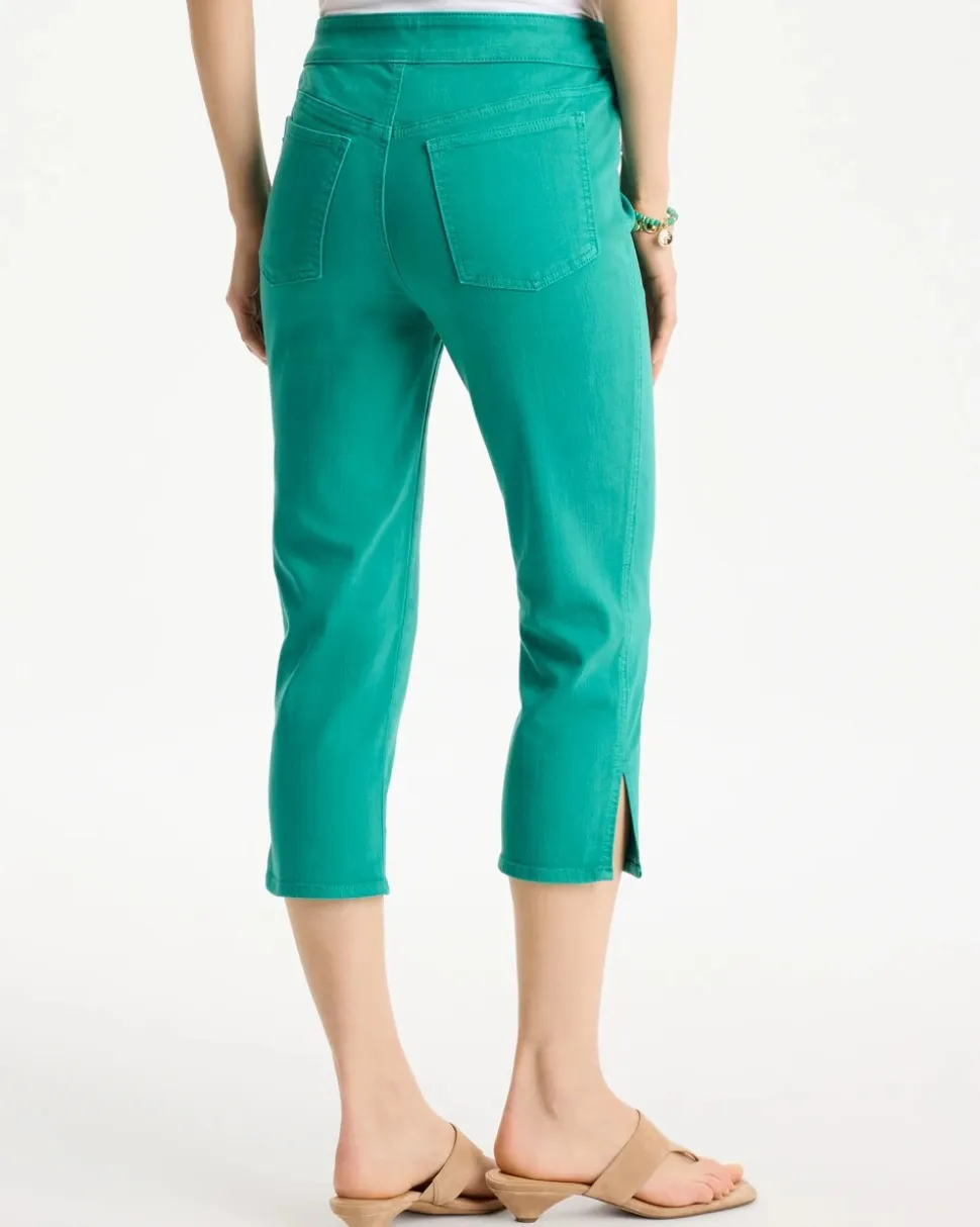 Pull-On Capri Jeans