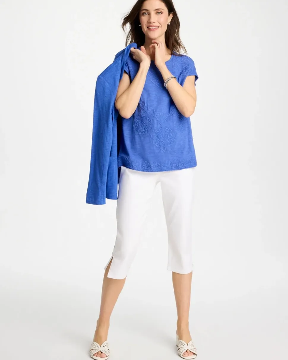 Pull-On Capri Jeans