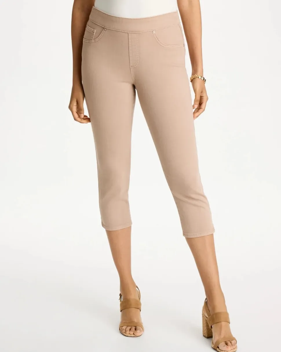 Pull-On Capri Jeans
