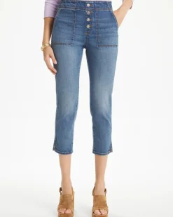 Pull-On 22" Capri Jeans