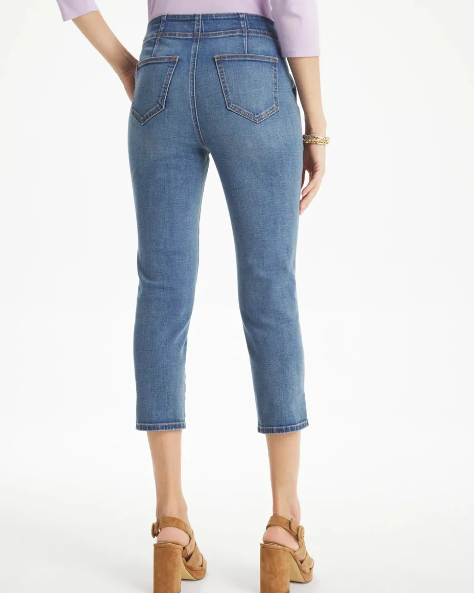 Pull-On 22" Capri Jeans