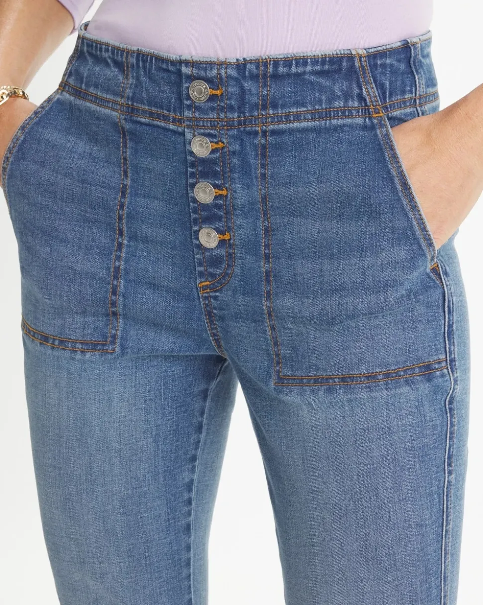 Pull-On 22" Capri Jeans