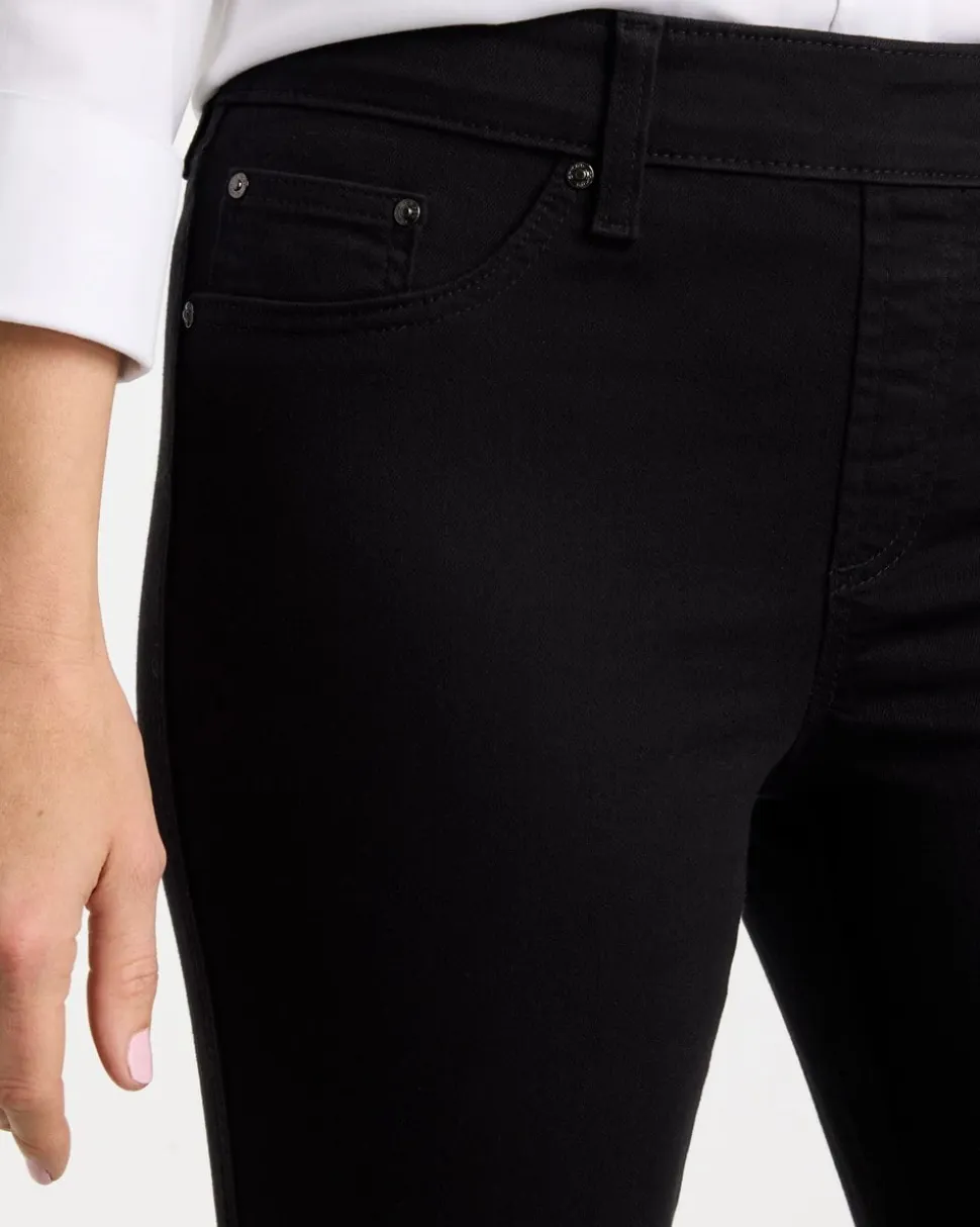 Pull-On Straight Jeans