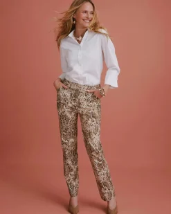 Python Animal Print Emme Slim Pants