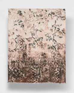 Python Printed Oblong Scarf