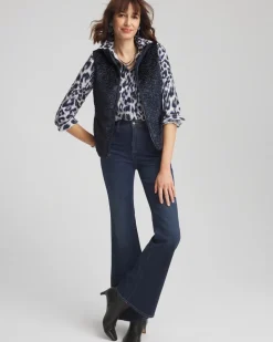 Quilted Faux Fur Vest