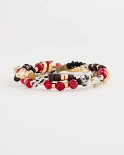 Raspberry Twist Stretch Bracelet