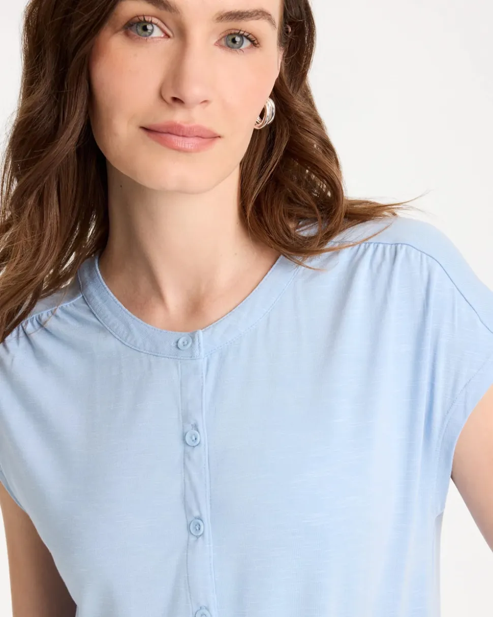 Refined Button Tee