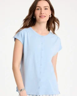 Refined Button Tee