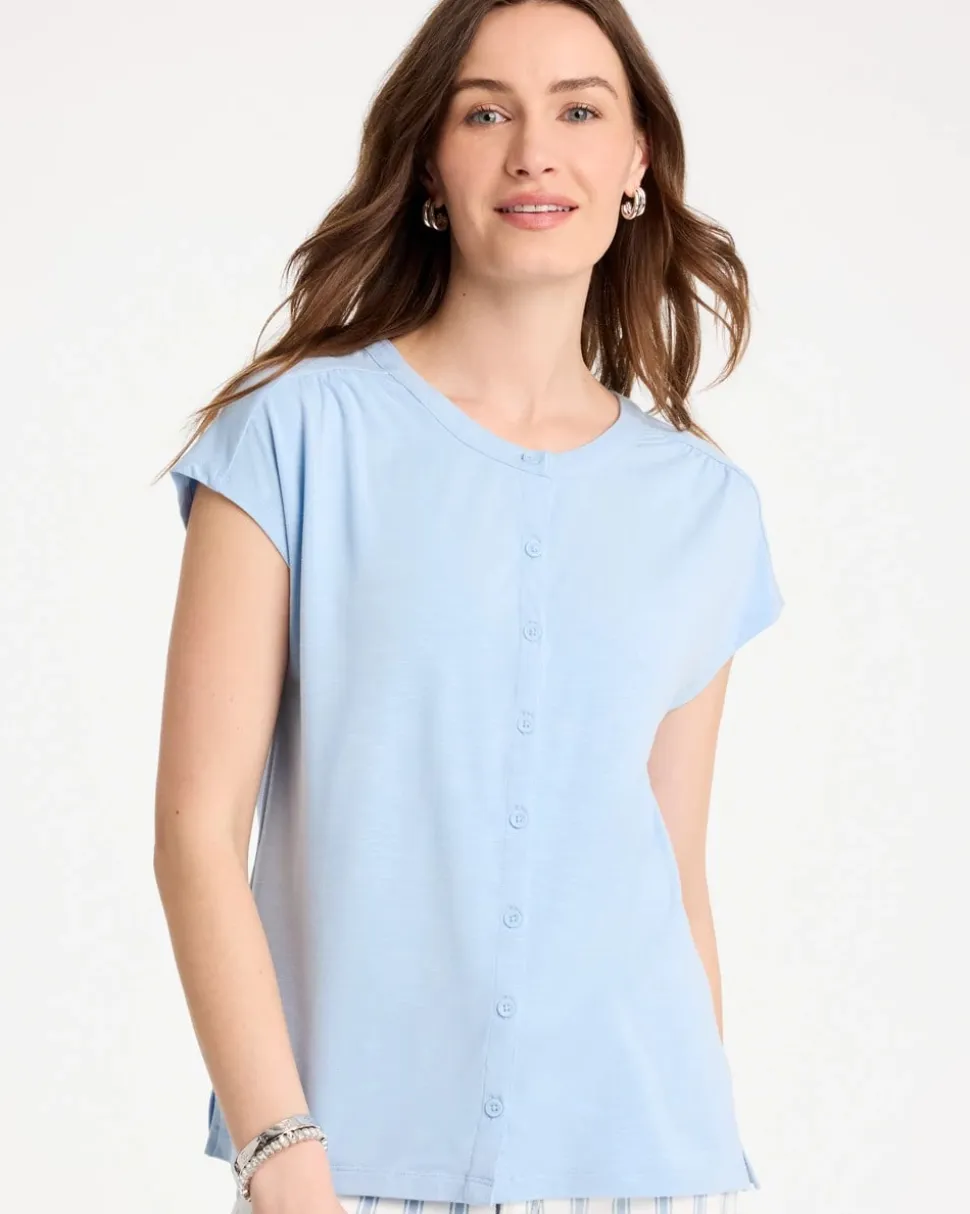 Refined Button Tee