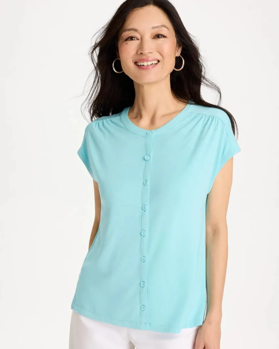 Refined Button Tee
