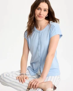 Refined Button Tee