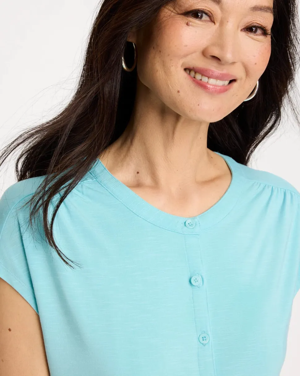 Refined Button Tee