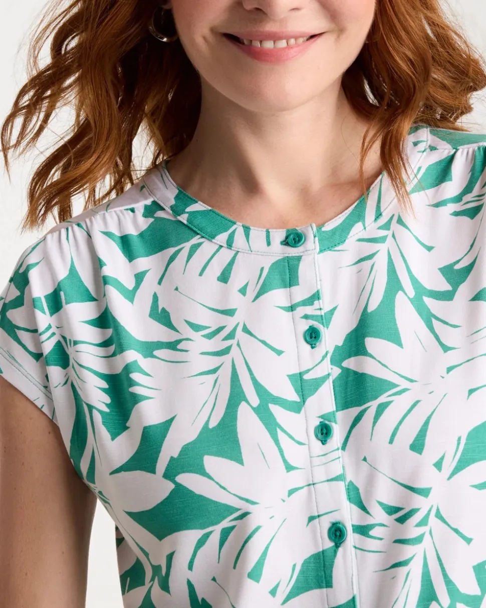 Refined Palm Button Tee