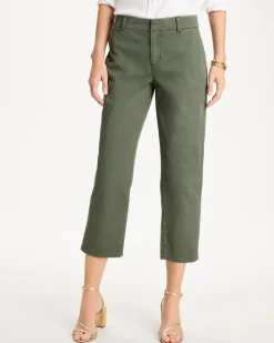 Relaxed Boyfriend Chino Crop Pants