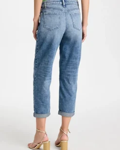 Relaxed Boyfriend Rolled Hem Jean