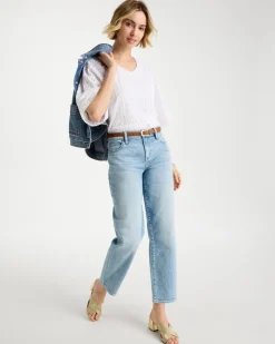 Relaxed Boyfriend Rolled Hem Jean
