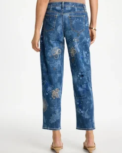Relaxed Embroidered Boyfriend Jean